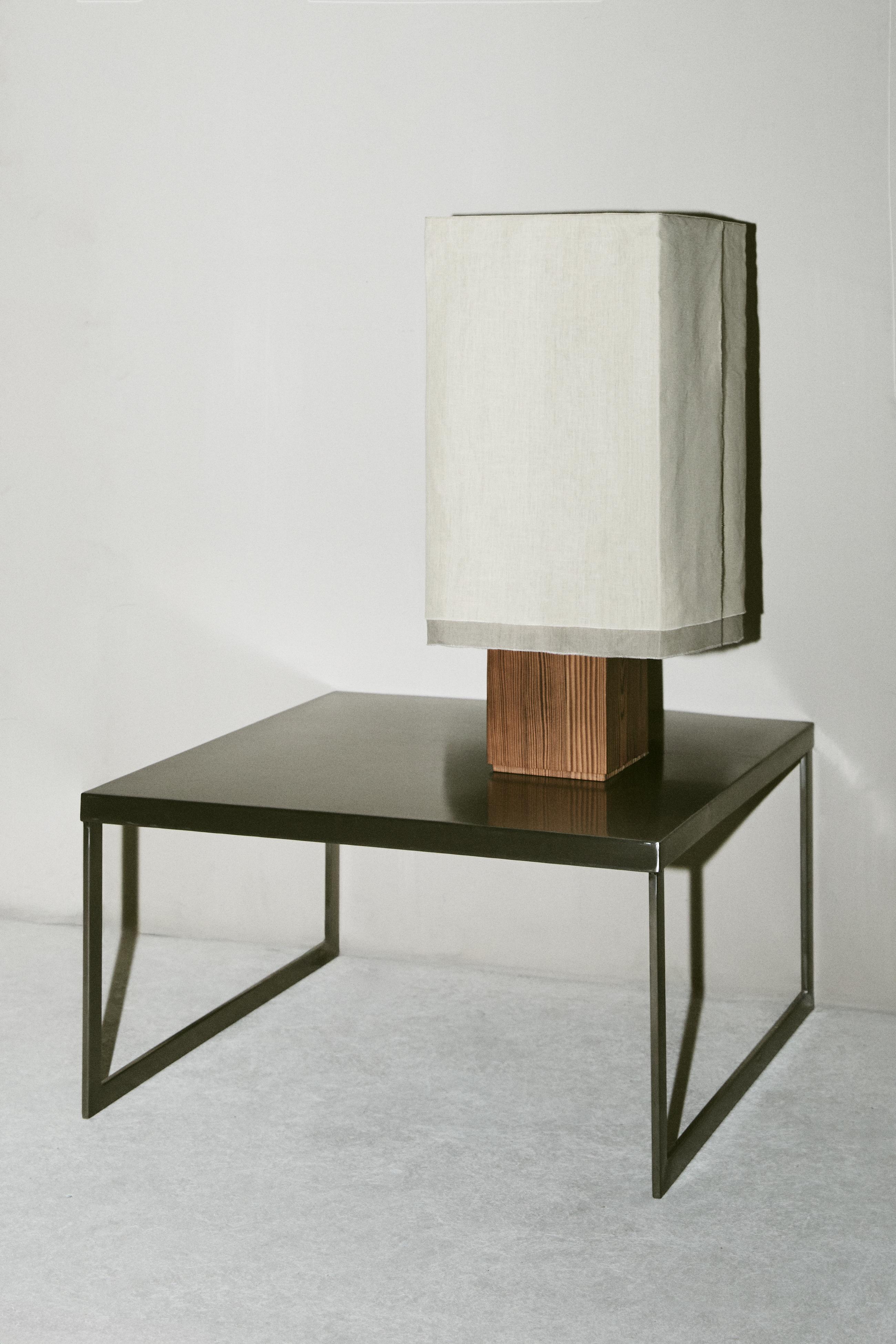 SQUARE STAINLESS STEEL SIDE TABLE
